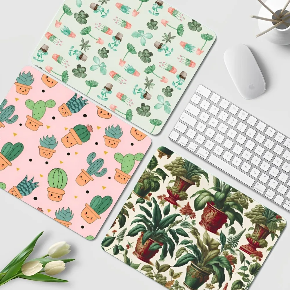 

Green PottedDIY Office Computer Desk Mat Table Keyboard Big Mouse Pad Laptop Cushion Non-slip Padmouse Desk Play Mats