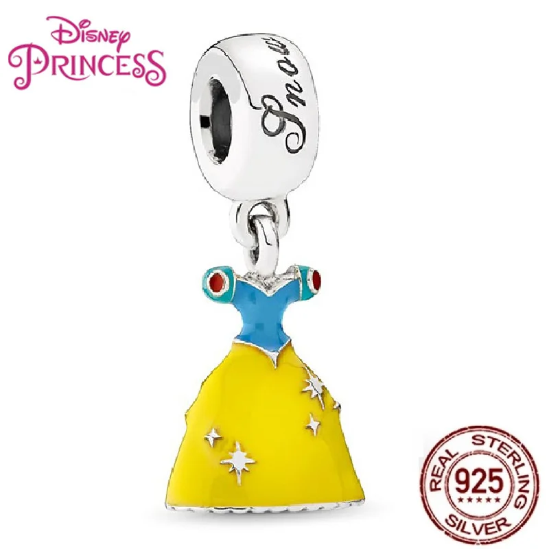 MINISO Princess Series Charms Bead Fit سوار أصلي DIY مجوهرات هدايا 100% S925 فضي