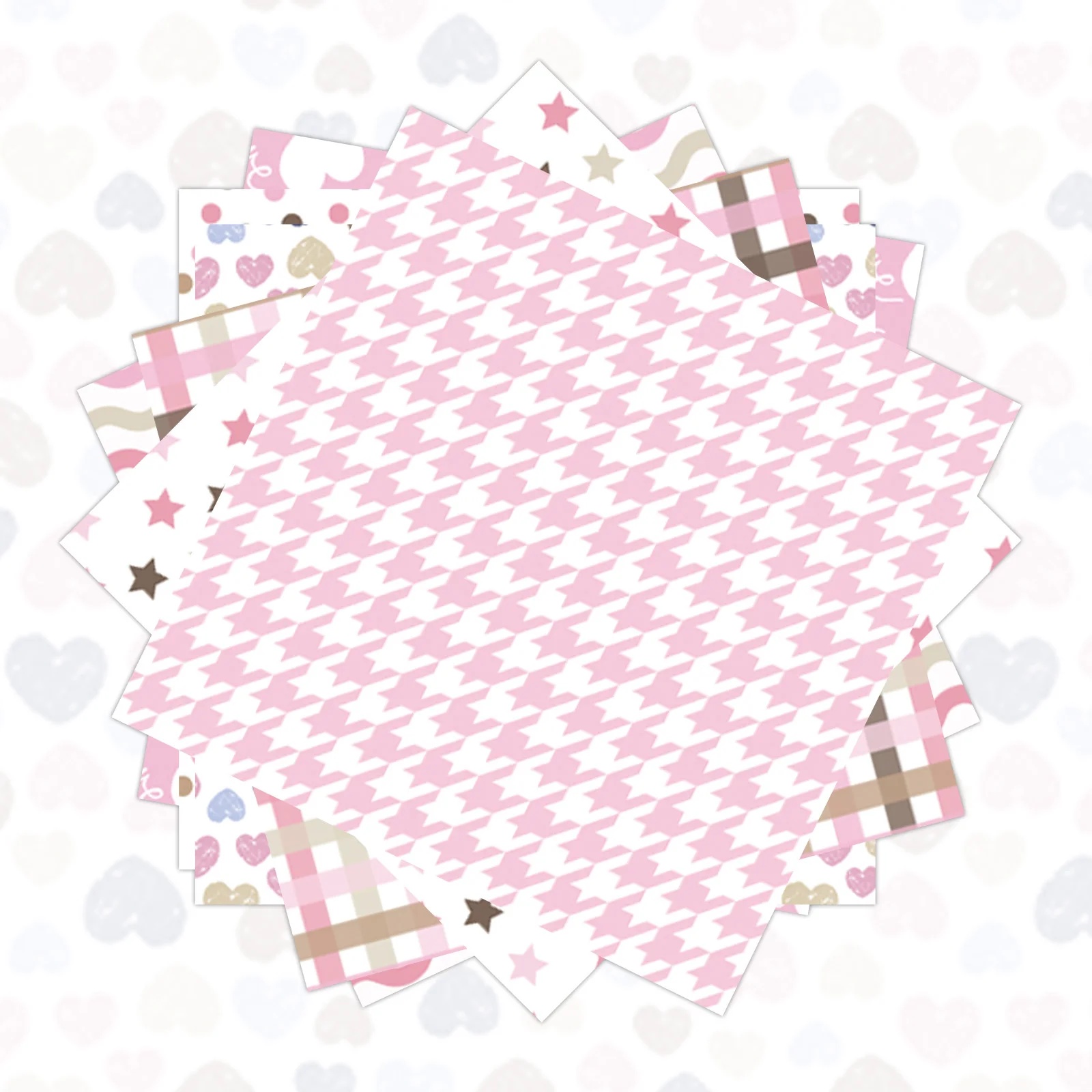 8 أوراق الوردي القلب شريط نمط الزخرفية قصاصات ورقية DIY بها بنفسك الحرف ألبومات الصور هدية التفاف لحفلات الزفاف