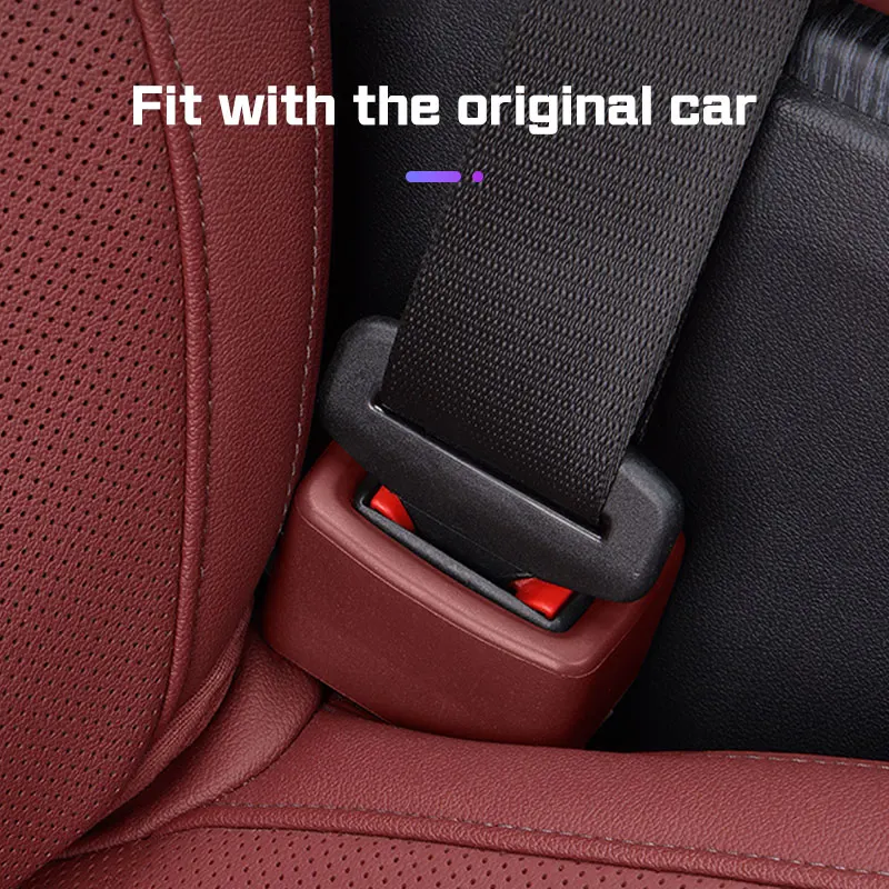 Car Seat Belt Buckle Anti-collision Protection Cover Acceessories for FIAT Abarth 500 500L 500X Ducato Panda Grande Punto Tipo view 3