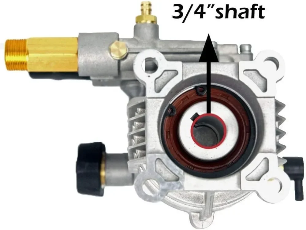 신형 2400-2800 PSI 압력 세척기 펌프 교체품, 3/4인치 샤프트 수평 펌프 (파워 워셔용)