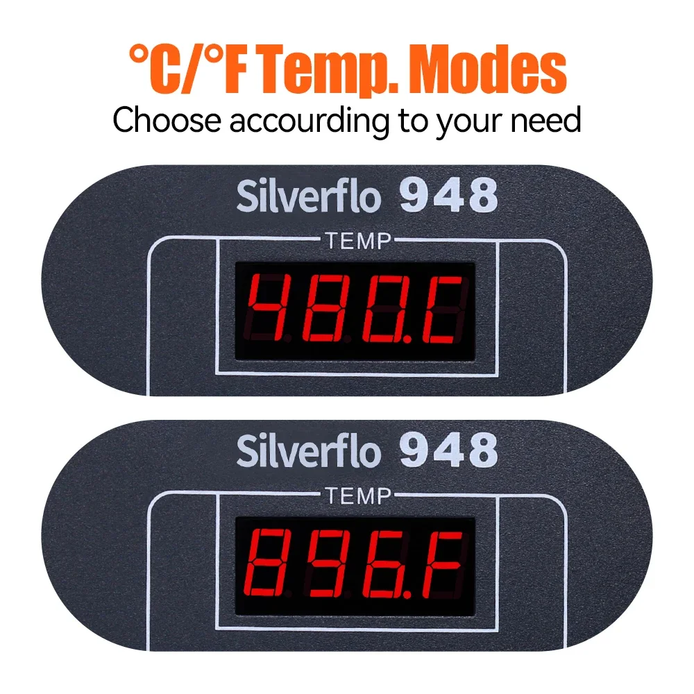 Станция для распайки Silverflo 948, 90 Вт, электрическая вакуумная паяльная присоска с режимом сна, автоматическое отключение