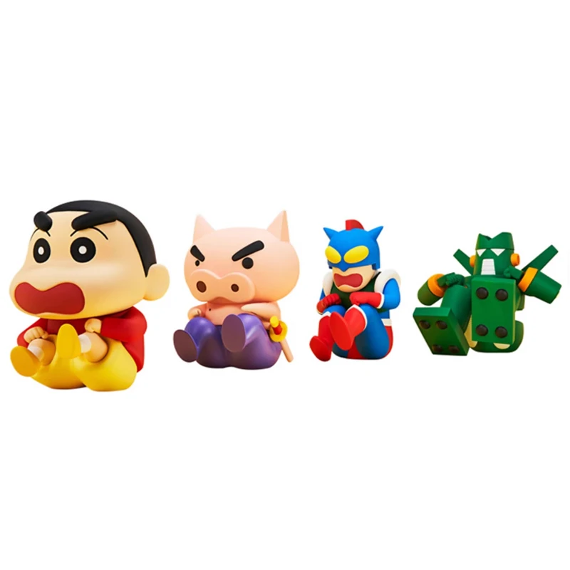 Original Bandai Banpresto Crayon Shin-Chan Figure Kawaii Action Kamen Kantamurobo Decorative Ornaments Gift Genuine In Stock