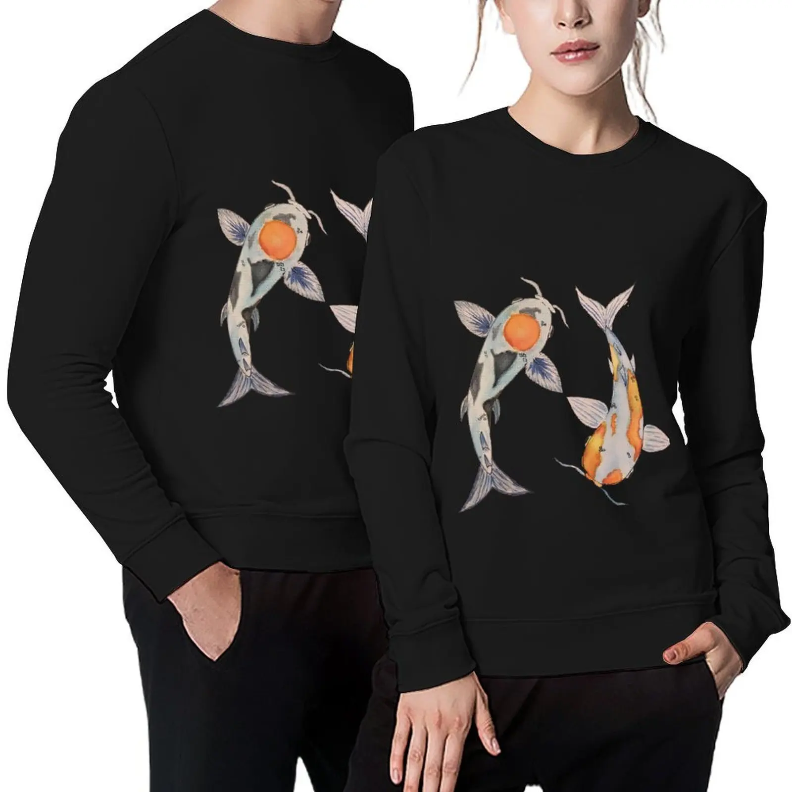 

Koi in Balance Pullover men clothes tracksuits autumn new products male clothes hoody