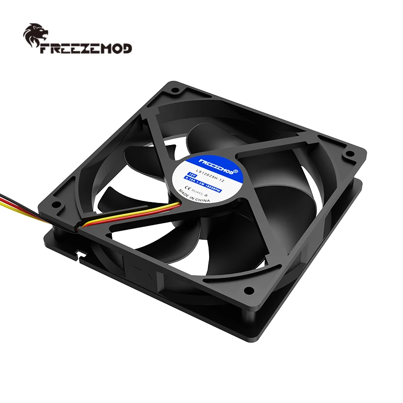 FREEZEMOD water cooling ball bearing fan 12V-24V voltage 12CM industrial equipment. LS12025H