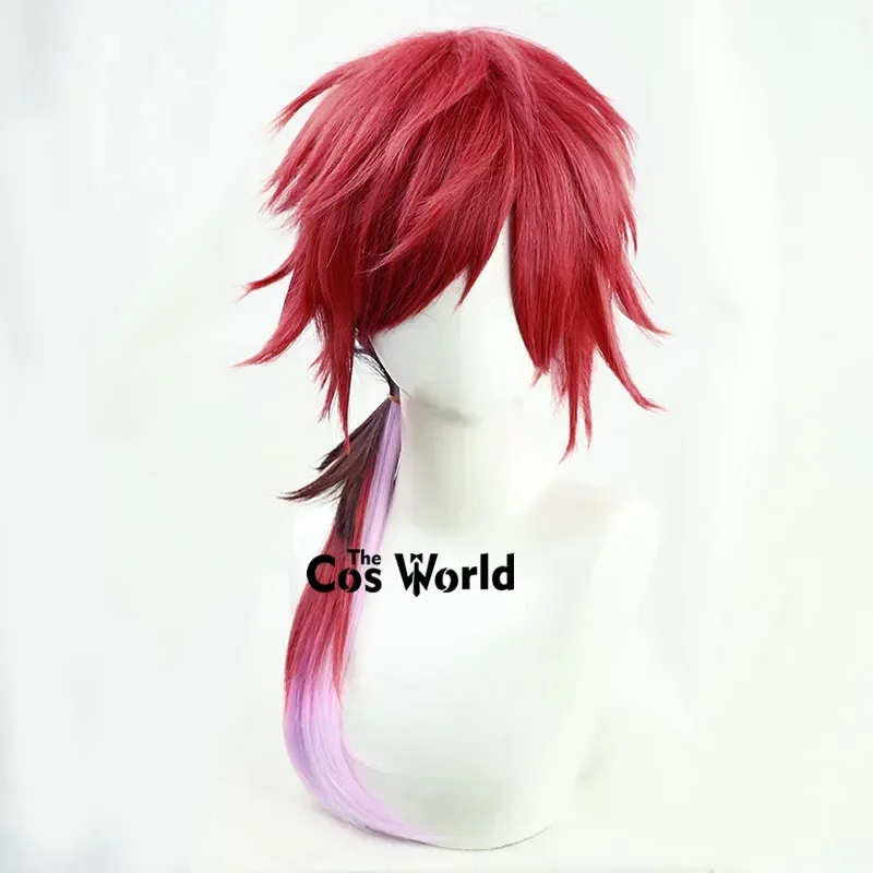 الظاهري YouTuber VTuber لورين ايرواس 60 سنتيمتر طويل مستقيم أنيمي تأثيري الباروكات الألياف مقاومة للحرارة الشعر الاصطناعية dxsdfg234asd