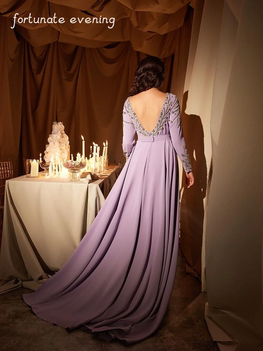 Robe de soirée dos nu en perles de cristal violet, élégante, vintage, douce, sexy, occasion formelle, Rh, quelle que soit