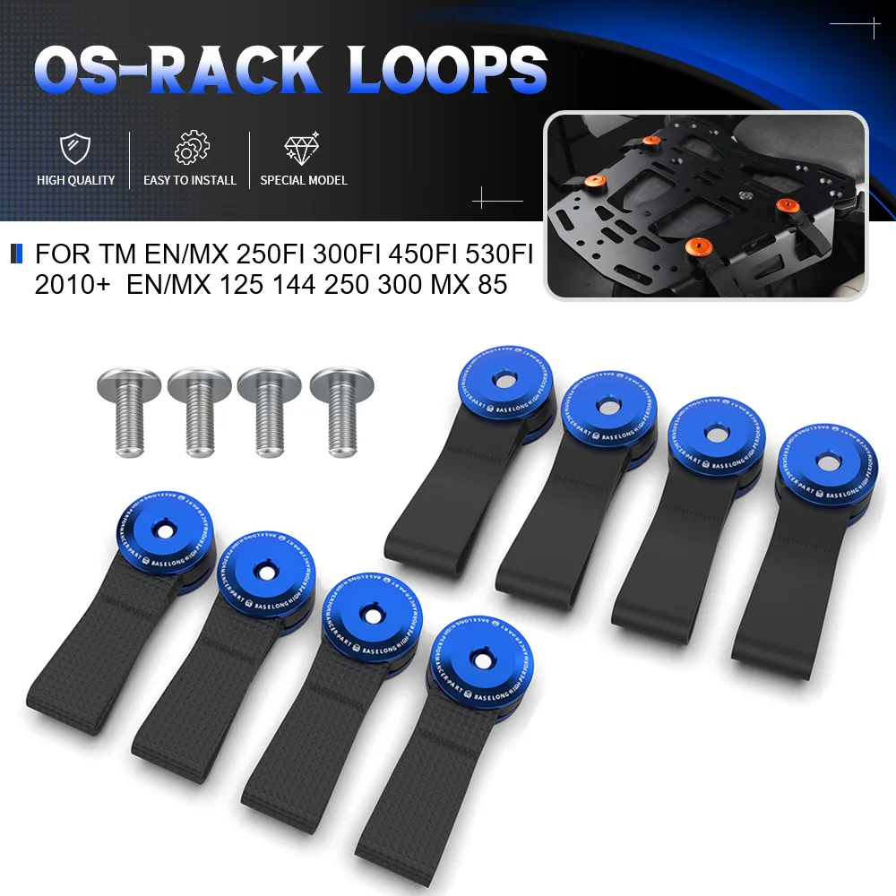 For TM EN/MX 250FI 300FI 450FI 530FI 2010+  EN/MX 125 144 250 300 MX 85 Motorcycle Accessories OS-Rack Loops Rear Luggage Holes