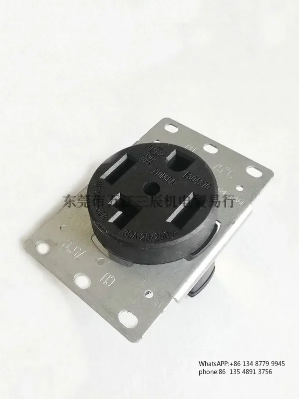 American standard industrial socket NEMA 14-30R 30A125V/250V four-hole concealed UL NEME 14-30P.