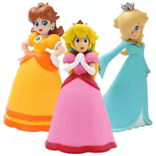 6 Styles Mario Bros Princess Peach Rosalina Daisy Action Figures Toys Cute Anime Pauline Creative Collectible PVC Model Dolls