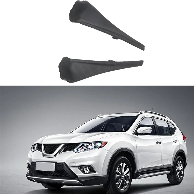 Penutup kaca depan mobil lengan Wiper Cowl sisi Trim pelat Deflektor air untuk Nissan x-trail Xtrail T32 Rogue 2014-2020