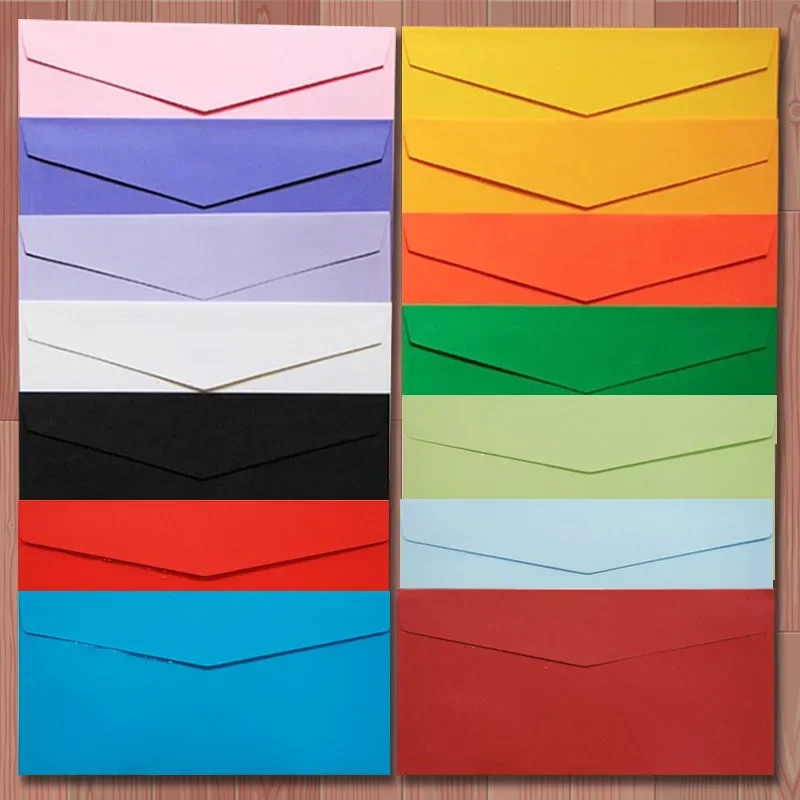 50pcs/lot Western Envelope 120g Kraft Paper Envelopes High-grade Multicolor Envelope for Wedding Invitations Business Stationery