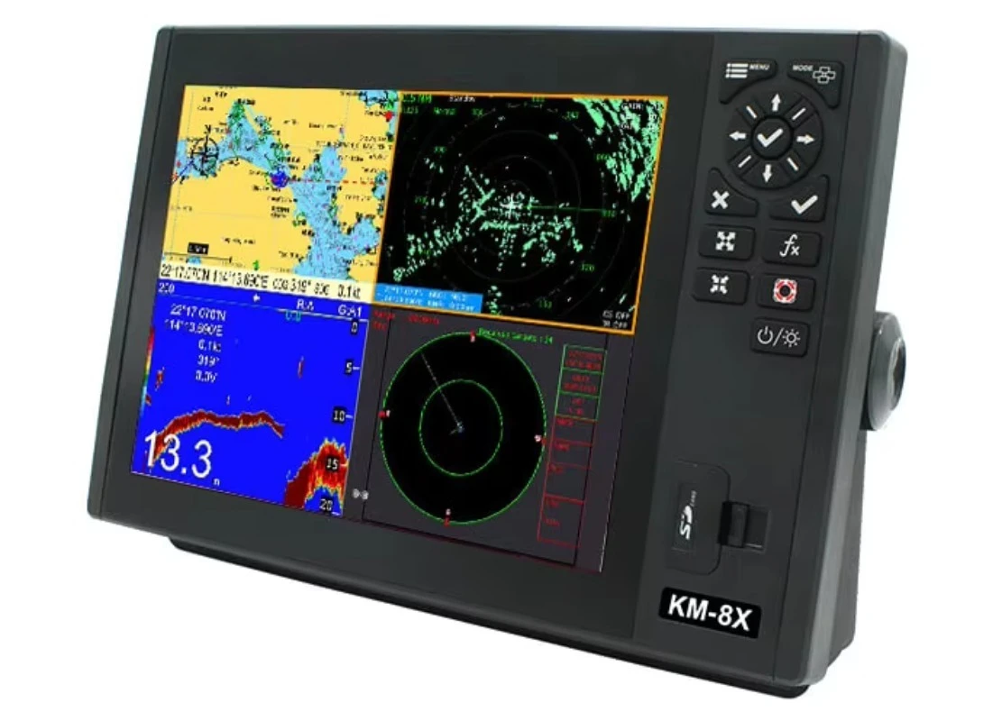 2024 New Marine Navigation Communication Global Positioning System Chart Plotter AIS  Radar  Sounder Radar 5 in 1