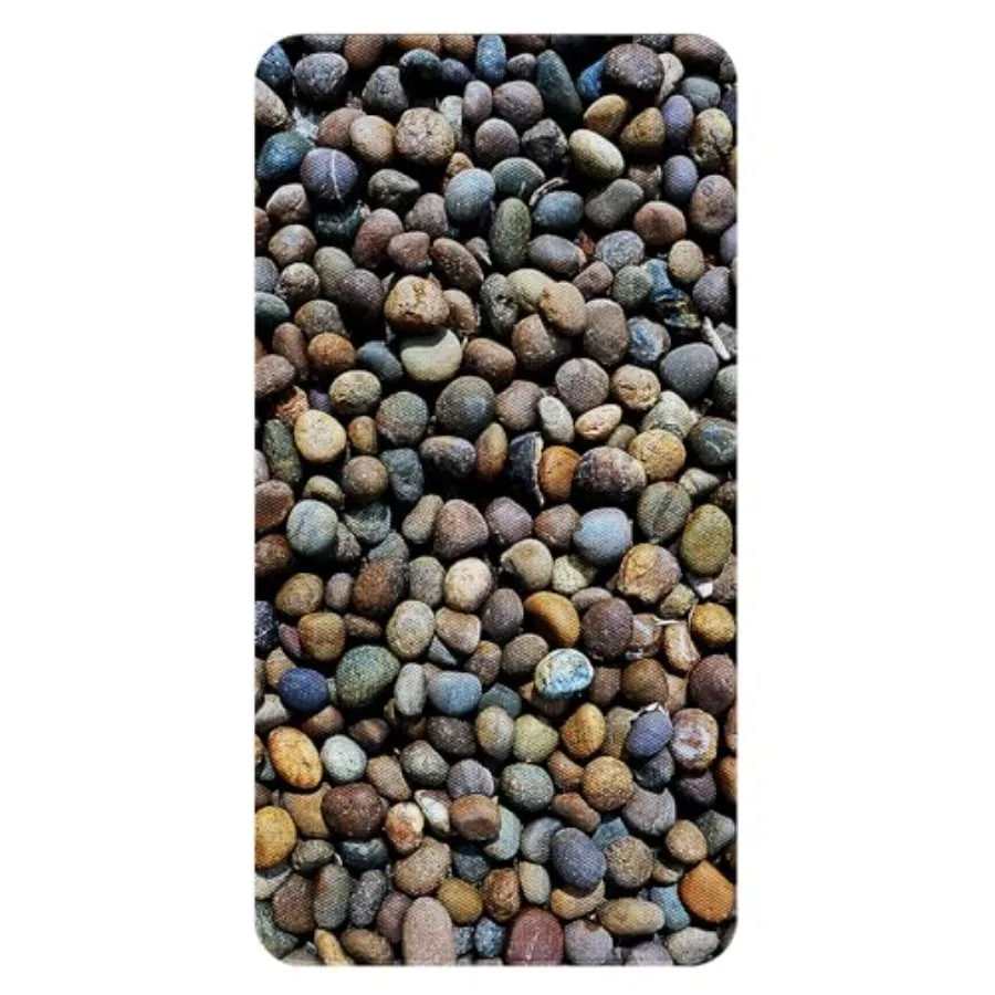 

Non-Slip Peel and Stick Bath Shower Mat River Rock 16x35 in Natural Color for Bathroom Safety with Durable Waterproof Material