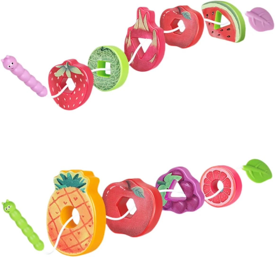 لعبة سلسلة تصميم الفواكه والخضروات (صندوق واحد)، لعبة التعليم المبكر للأطفال، لعبة التعرف على الشكل والألوان، الشكل التعليمي #3