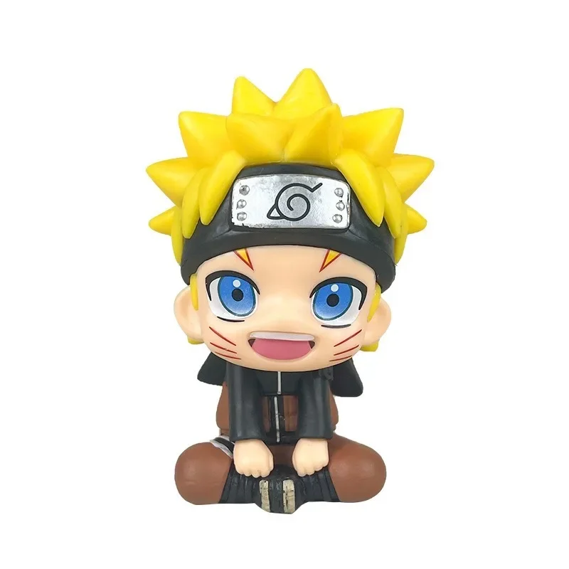 

Naruto Anime Hand Sitting Posture Naruto Sasuke Car Decoration Two Yuan Doll Model Holiday Gift Back To School Anime Toys