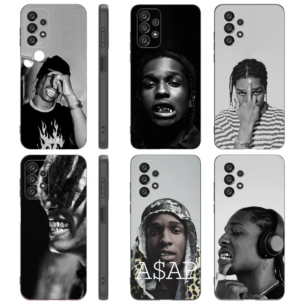 Rapper ASAP Rocky  Phone Case For Samsung Galaxy A91,A80,A73,A72 ,A71,A53A52,A32 ,A31A22,A21s,A20,Black Cover