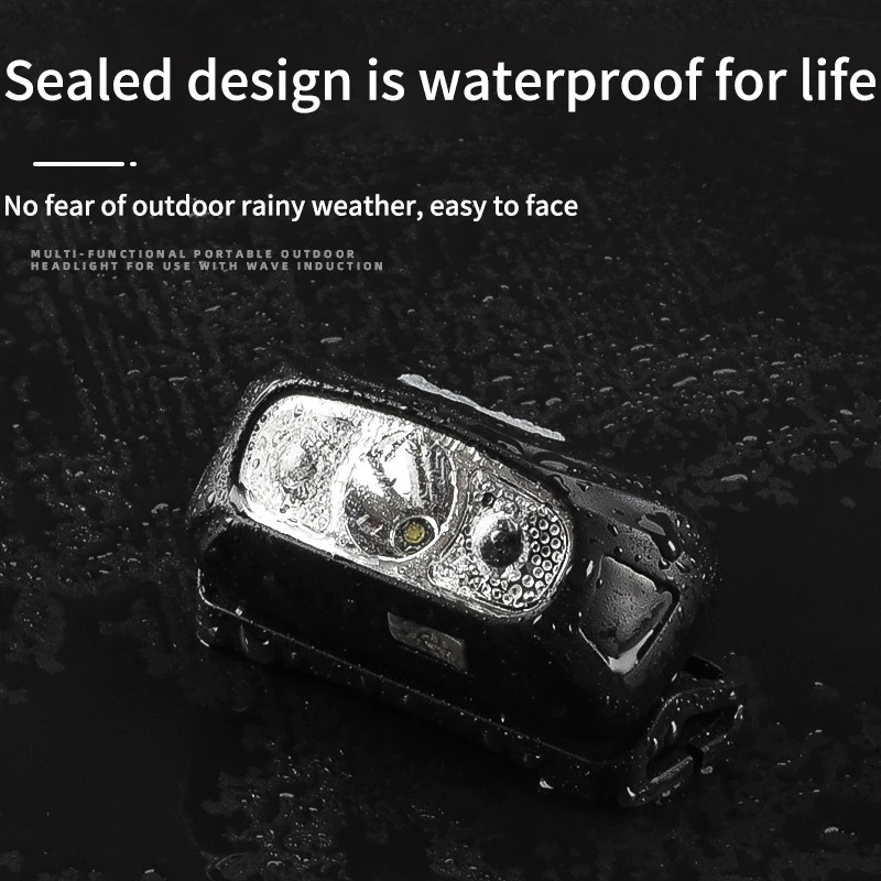 USB Rechargeable Headlamps Motion Sensor Bright 5W LED Torch Running Fishing Headlamp Waterproof Headlight with Infrared Sensor