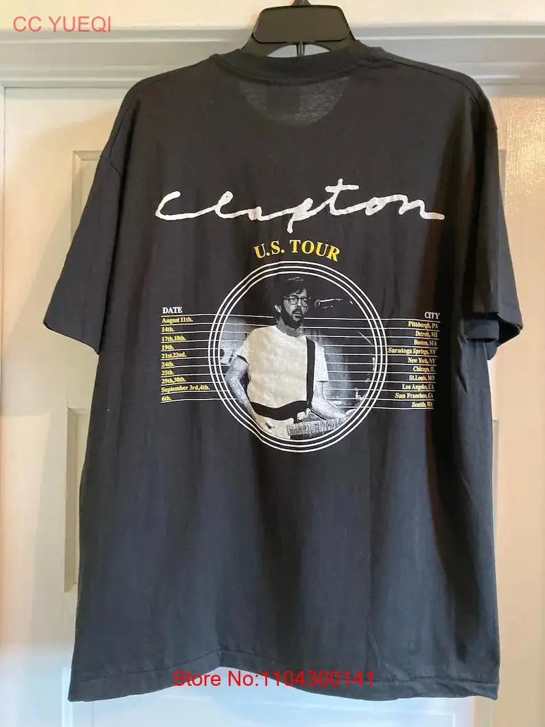 Eric Clapton Vintage 1992 US Tour T Shirt MTV Unplugged long or short sleeves