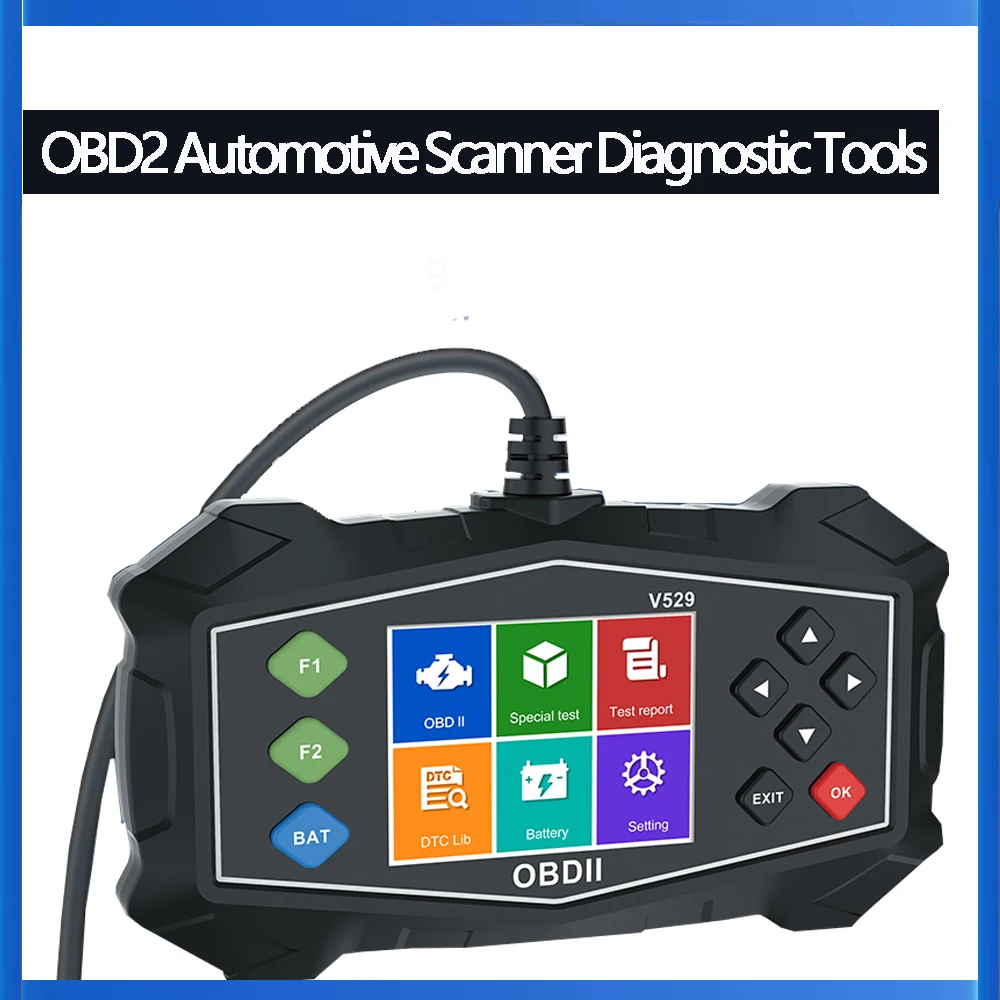 Multi V521/V529 Multilingual Car Full OBD2 Diagnostic Tools Automotive Professional Code Reader OBD2 Scanner Auto Accessories