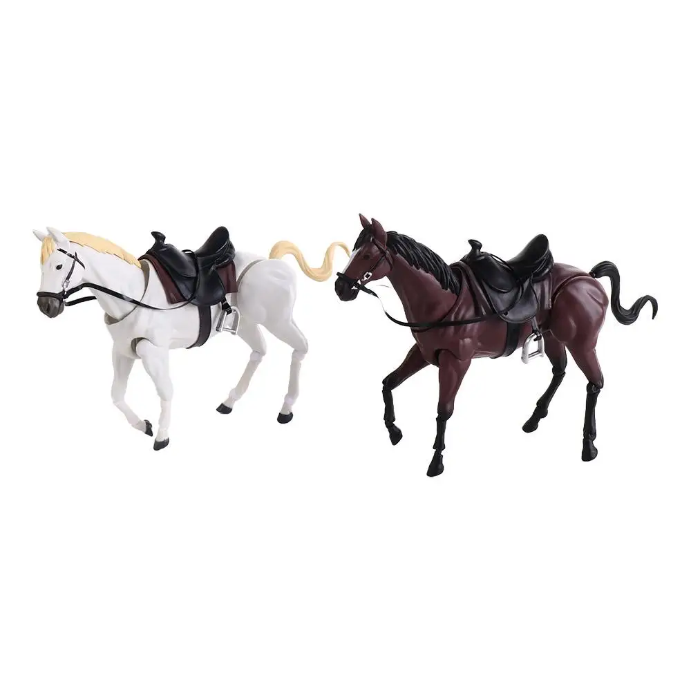 Figurine d'Action de Cheval en Ferrite PVC, Modèle de Peinture d'Artiste à Collectionner Mobile, Multi-Articulations, Beurre