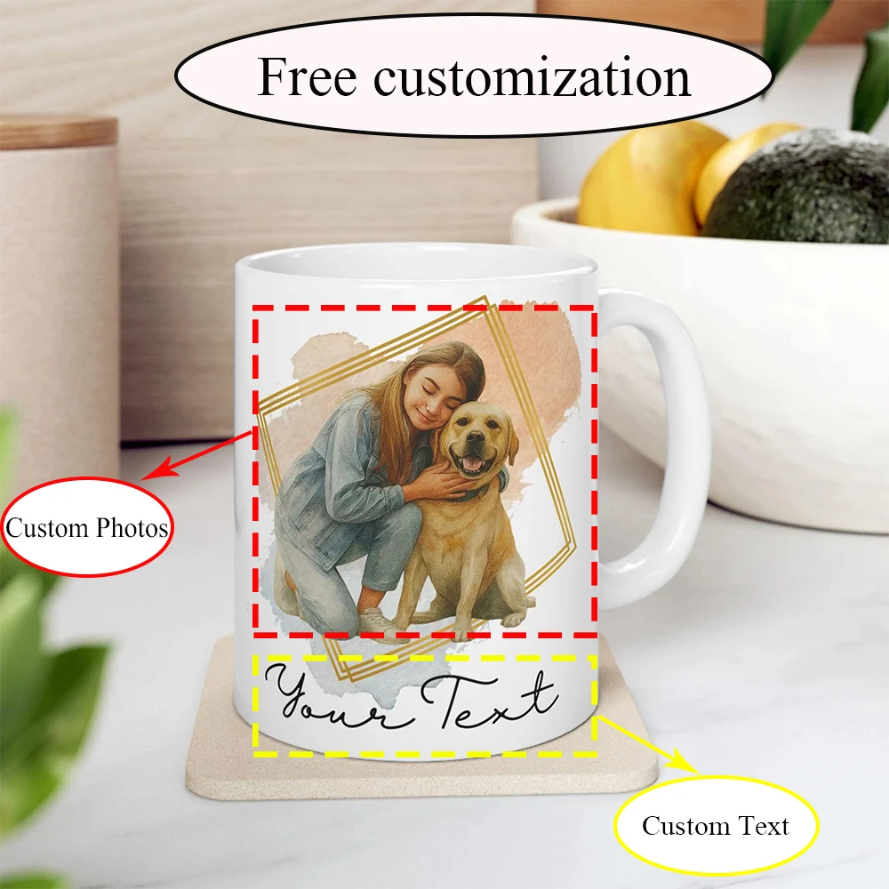 

11oz Custom Pet Design Mug Personalized Pet Photo Cup Durable Animal Image Drinkware for Coffee Tea Hot Drinks Daily Art Design