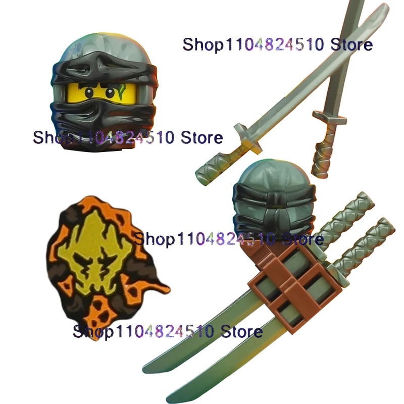Аниме мультфильм ТВ ниндзя игрушка Elemental Powers Masters Rex Cole NRG Nya Bricks строительные блоки дети коллекционные куклы подарки на день рождения