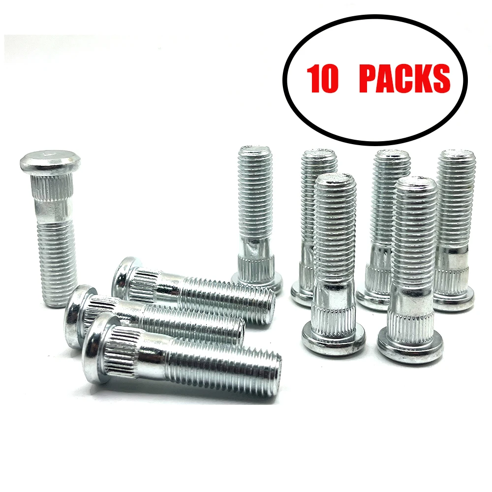 10Pcs M12-1.5 Wheel Studs Compatible With Toyota Camry RAV4 Corolla Prius Highlander Sienna Avalon Chevrolet Prizm Nova Lexus ES