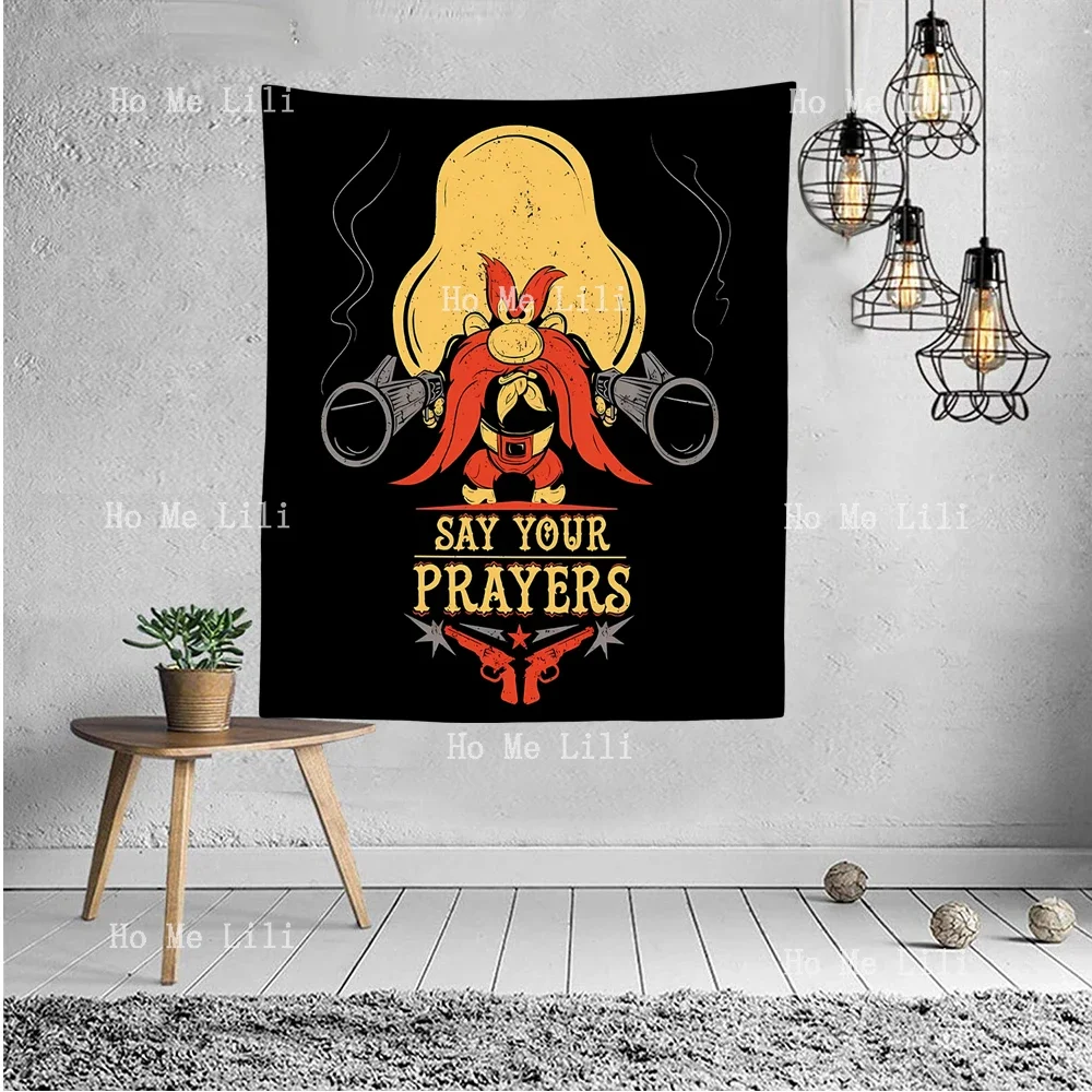 Looney Tunes Foghorn Leghorn Sam Say Your Prayers Wall Aesthetic Tapestry For Bedroom Living Room Dorm