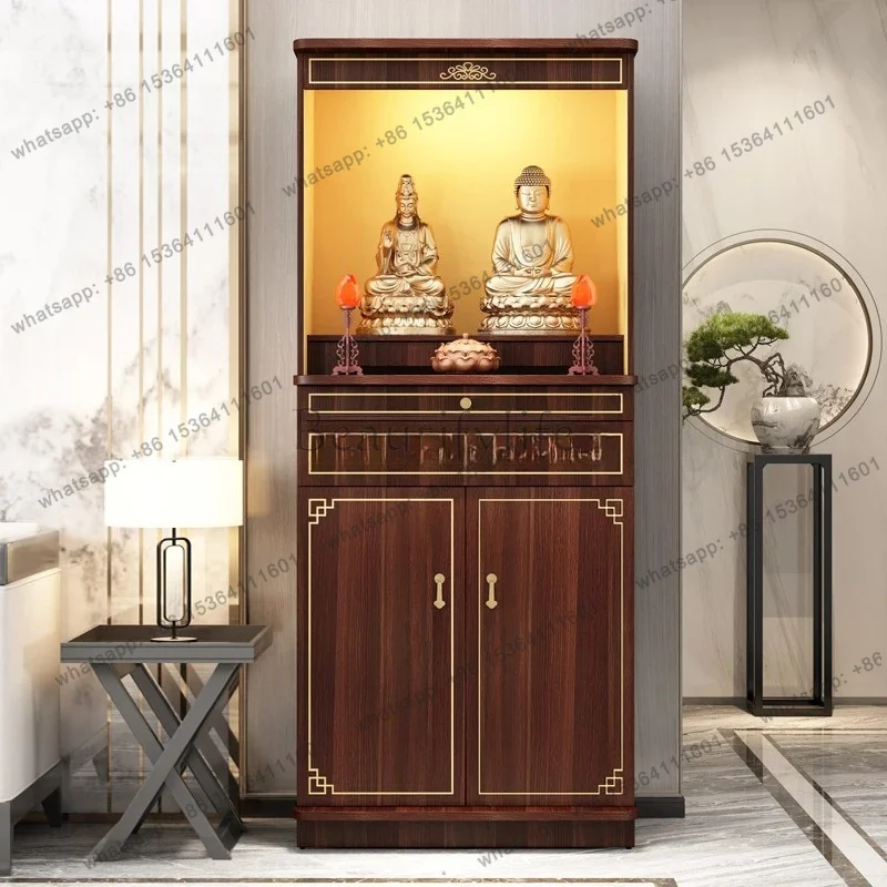 PG Buddhist shrine stand cabinet serving table household shrine Buddhist cabinet with door