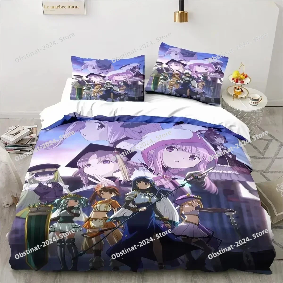 

Anime Puella Magi Madoka Magica Bedding Set Duvet Cover Bed Set Quilt Cover Pillowcase Comforter king Queen Size Boys Adult