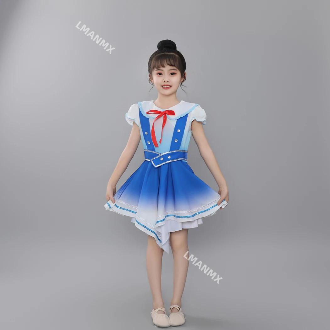 

Children's dance performance costume, girls' cross dressing performance costume, children's choir costume