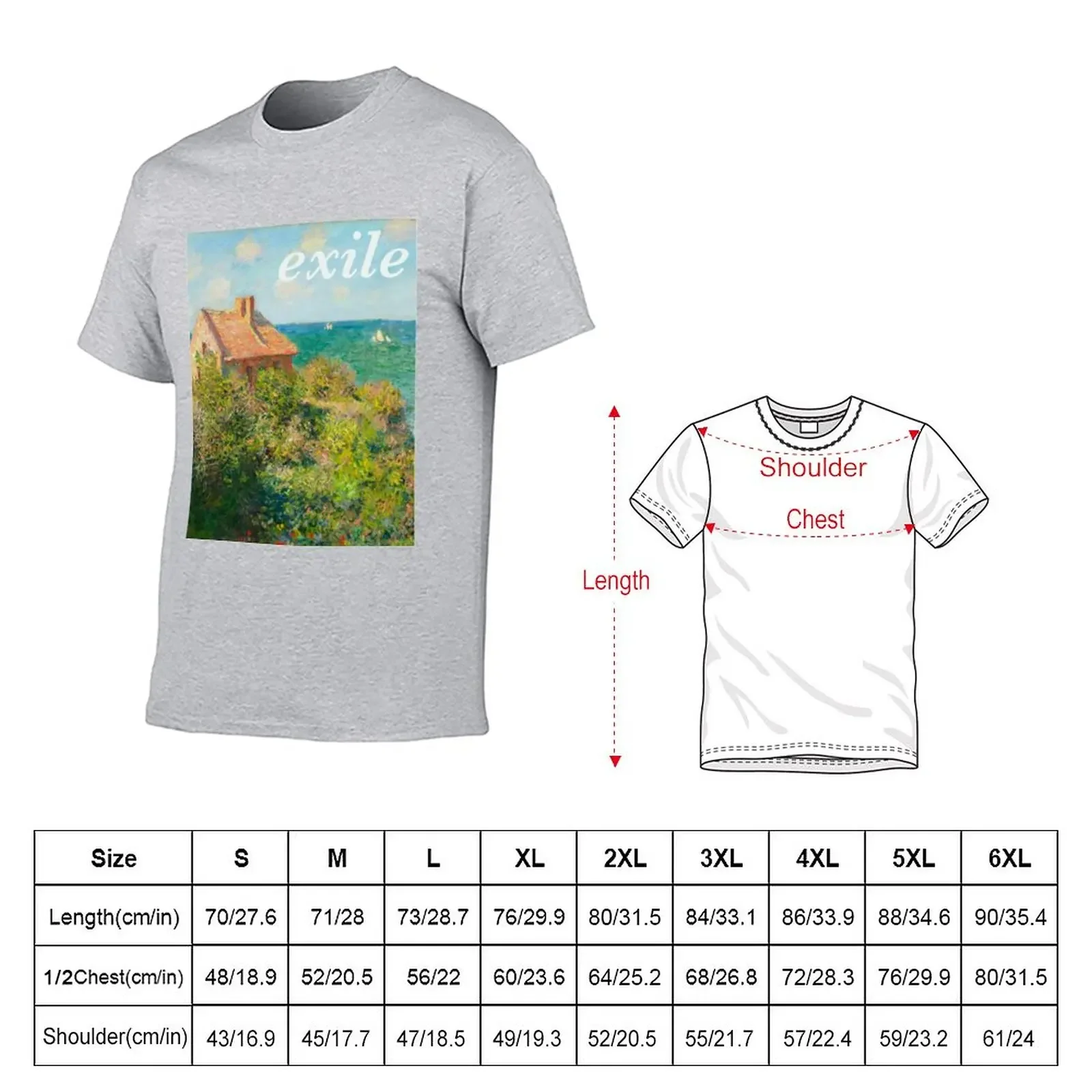 Exile Tayor Swift Monet T-Shirt anime summer top shirts graphic tees Men's cotton t-shirt