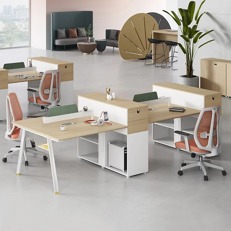 

Staff desk Sub-office Staff card seat 4 people 6 artificial seats Screen partition Financial desk combination
