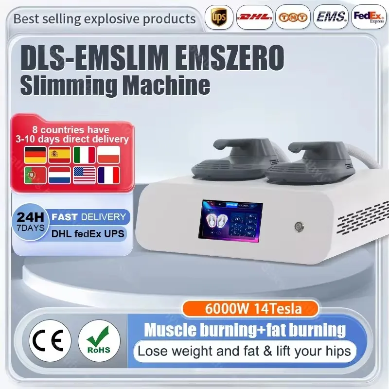 Portable Hot Sale New EMS ZERO RF 6000W EMS Muscle Stimulator Electronic Body Sculpting Machine Weight Loss