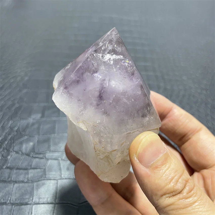 253g  Natural High-quality Uruguay Amethyst Bit Tower Energy Therapy Crystal Point  Purple Quartz Wand Decorati Free shipping