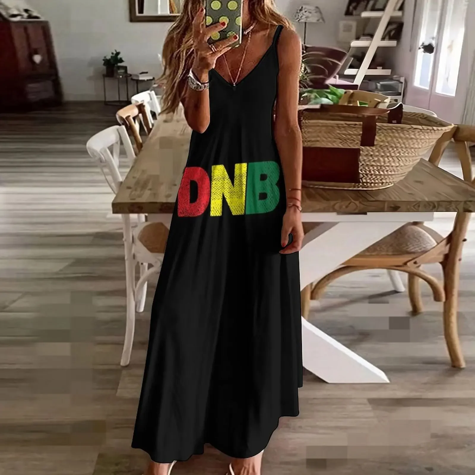 DNB Junglist Drum n Bass Red Yellow Green Sleeveless Dress summer clothes women's summer dress 2024