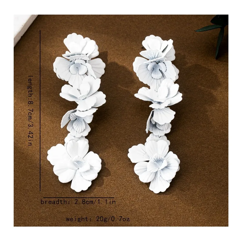 

Hot Sale Fashion Trend Personalized Flower Earrings Suitable for Women's Daily Party Music Festival Vacation Wear