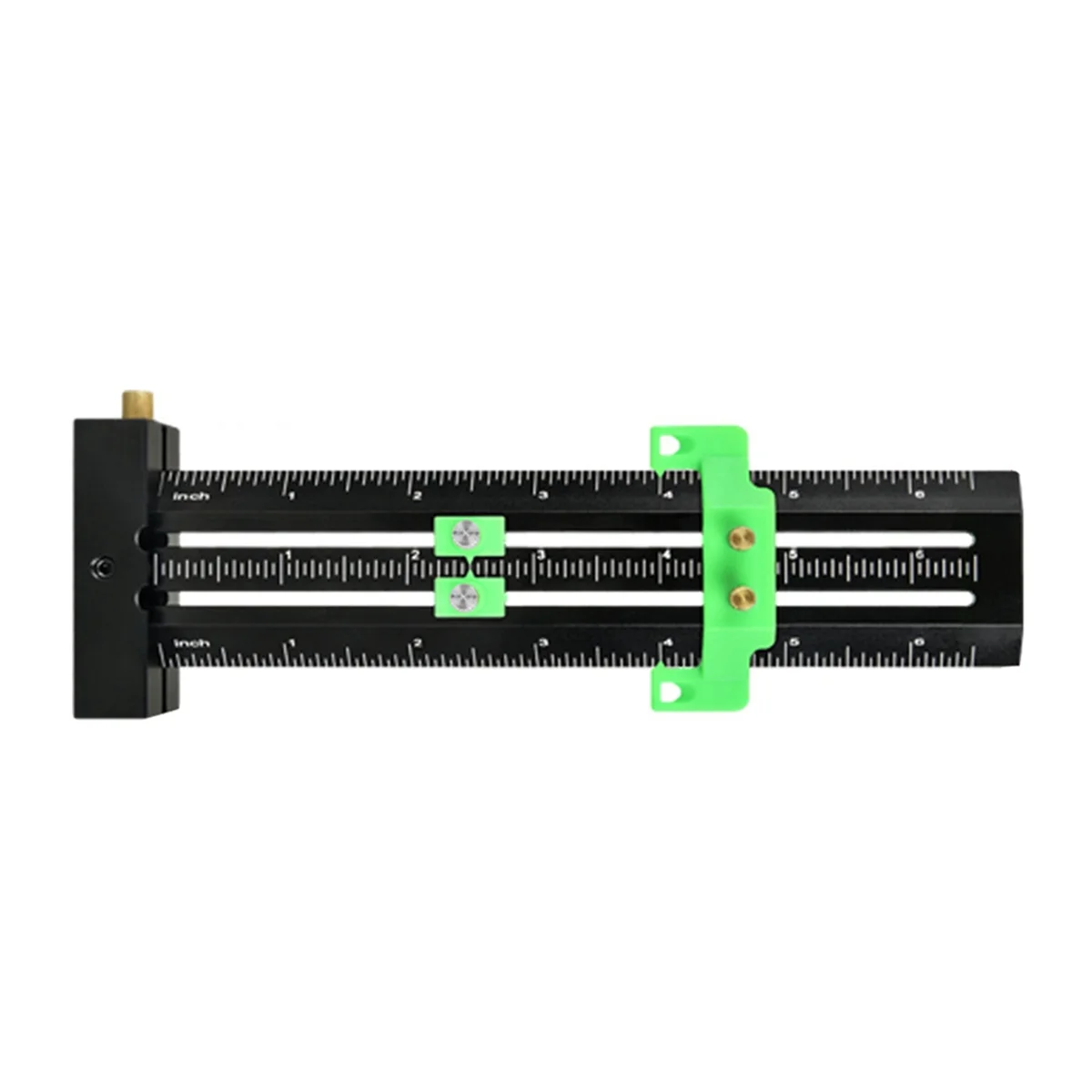 T-Shaped Double Line Marking Ruler+Steel Needle/Parallel/Vertical Marking Ruler Hole Scribe Marking Mark Ruler Inch