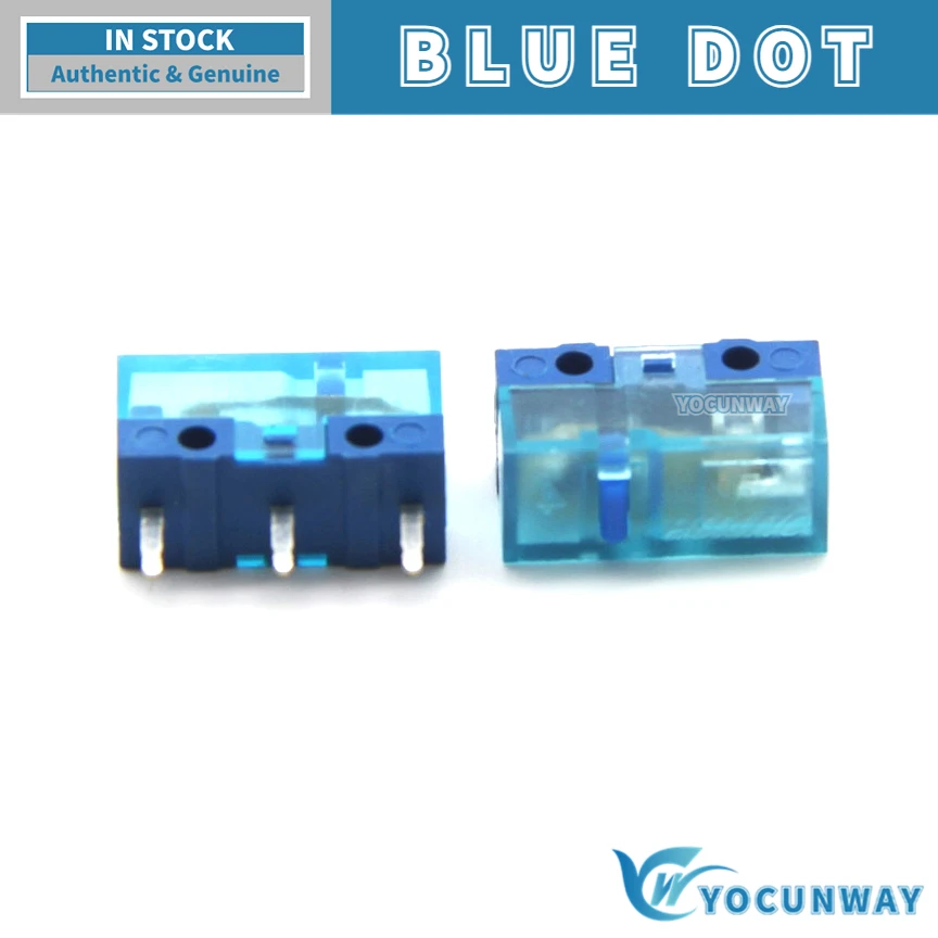 5Pcs-100Pcs New Original HUANO Micro Switch Transparent Shell Pink Blue Yellow Dot 80 Million Lifespan Mouse Button Repair