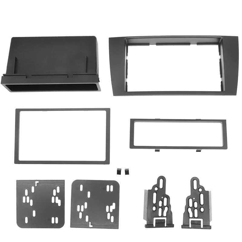 2 Din Car Radio Fascia Panel Frame Kit for JAGUAR X-type 2002-2008 S-type 2003-2008 with Pocket Car Accessories