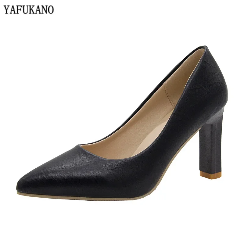 Ladies High Heels Black OL Office Shoes Spring Autumn Fashion Work Shoes Thin Heel Sexy Etiquette Dress Shoes Womens Pumps