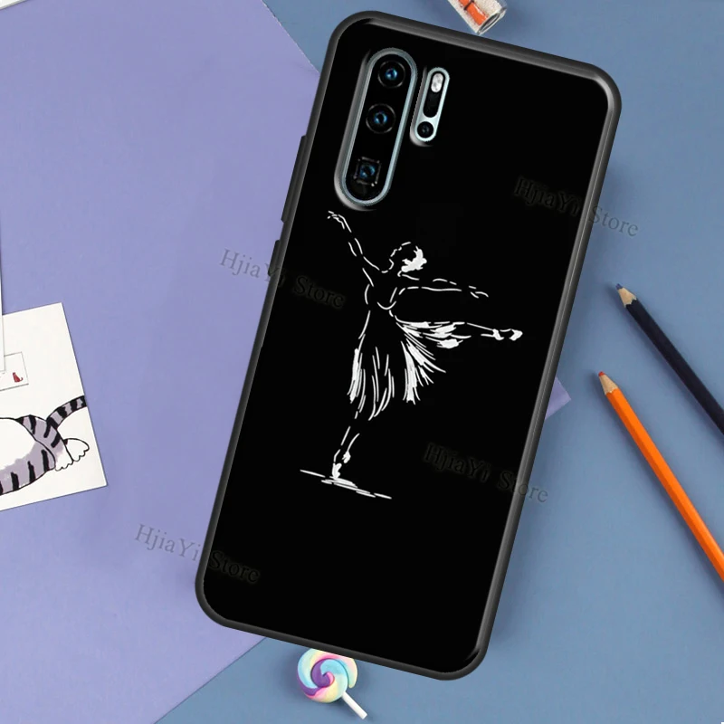 Ballerina Dance Ballet Girl Soft Cover For Huawei P30 Lite P40 P20 Pro Mate 20 10 Lite P Smart 2021 2019 Phone Case