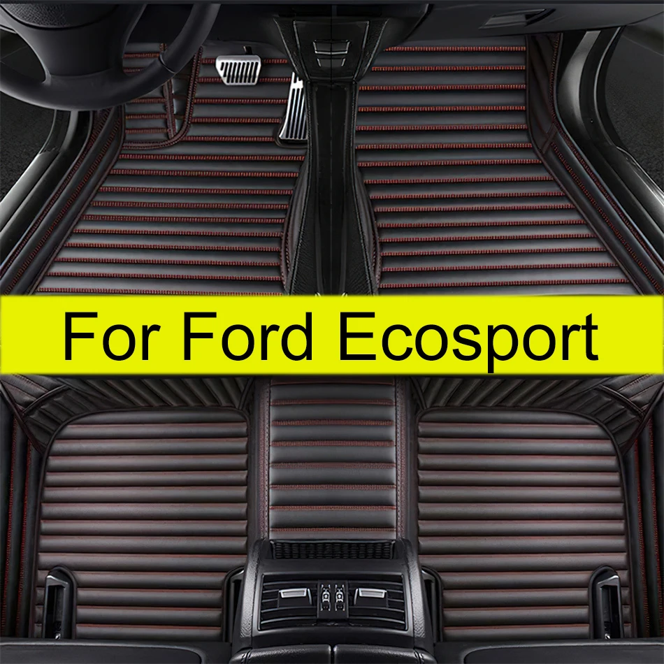 Car Floor Mats Fit For Ford Ecosport 2018 2019 2020 2021 2022 2023 Custom Auto Foot Pads Automobile Carpet Interior Accessories