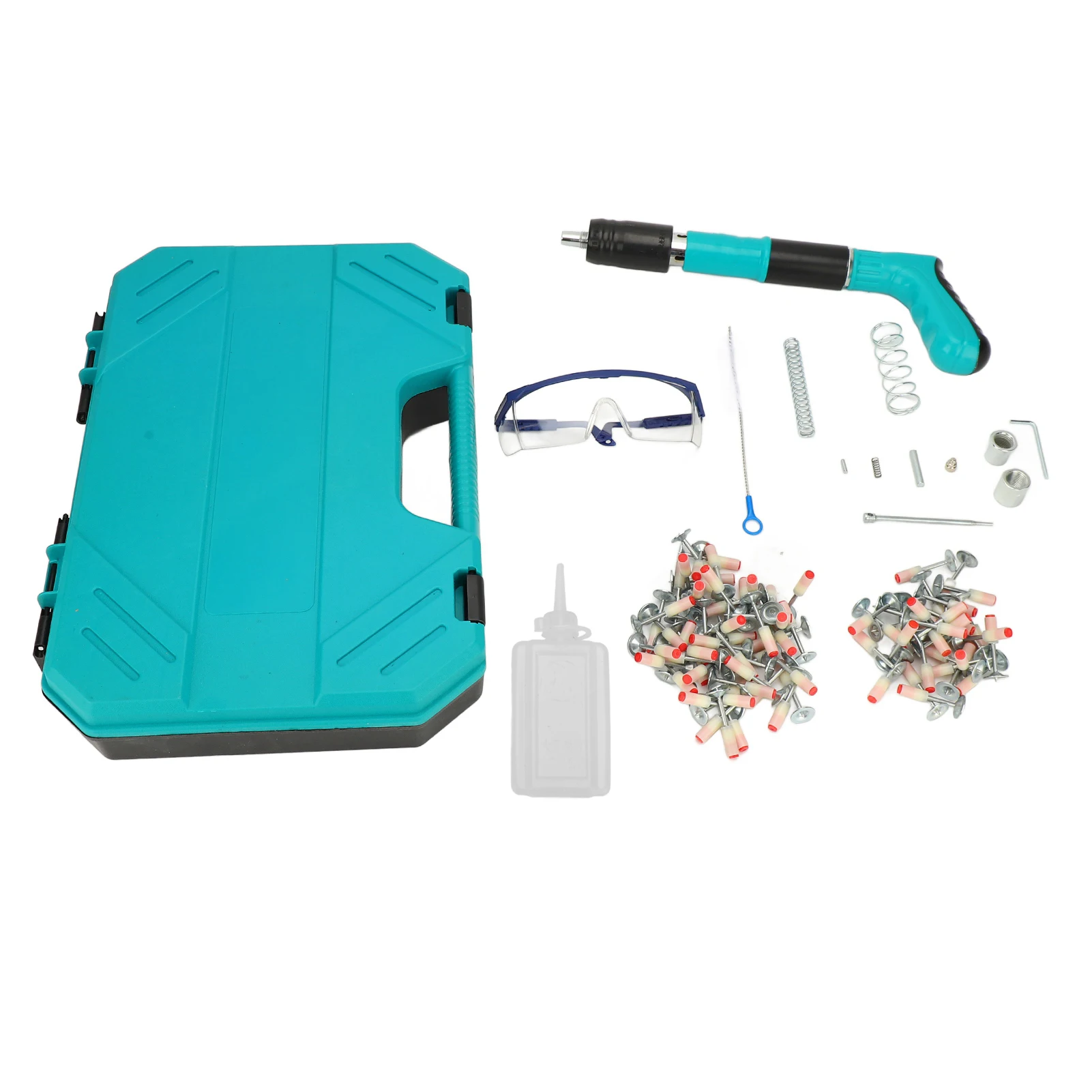 Strumento per pistola per chiodi Kit mini macchina per fissaggio chiodi portatile regolabile multi ingranaggi per impianti idraulici e ristrutturazioni elettriche