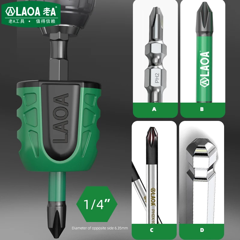 LAOA High Quality Screwdriver Demagnetizer Magnetizer Strong Srewdrive with LED Light Screwdriver Picking Tool