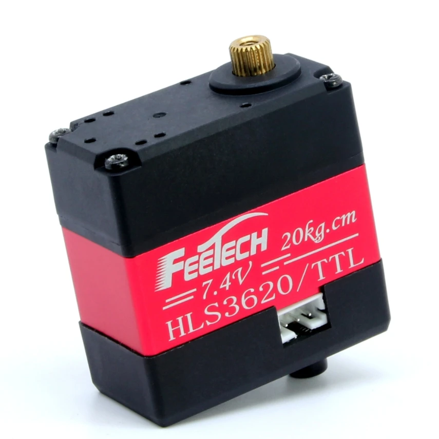 HLS3620 Velocity Current Position Control 8.4V 25.5kg TTL Coreless Double Shaft Servo  Robot Joint Actuator Plastic