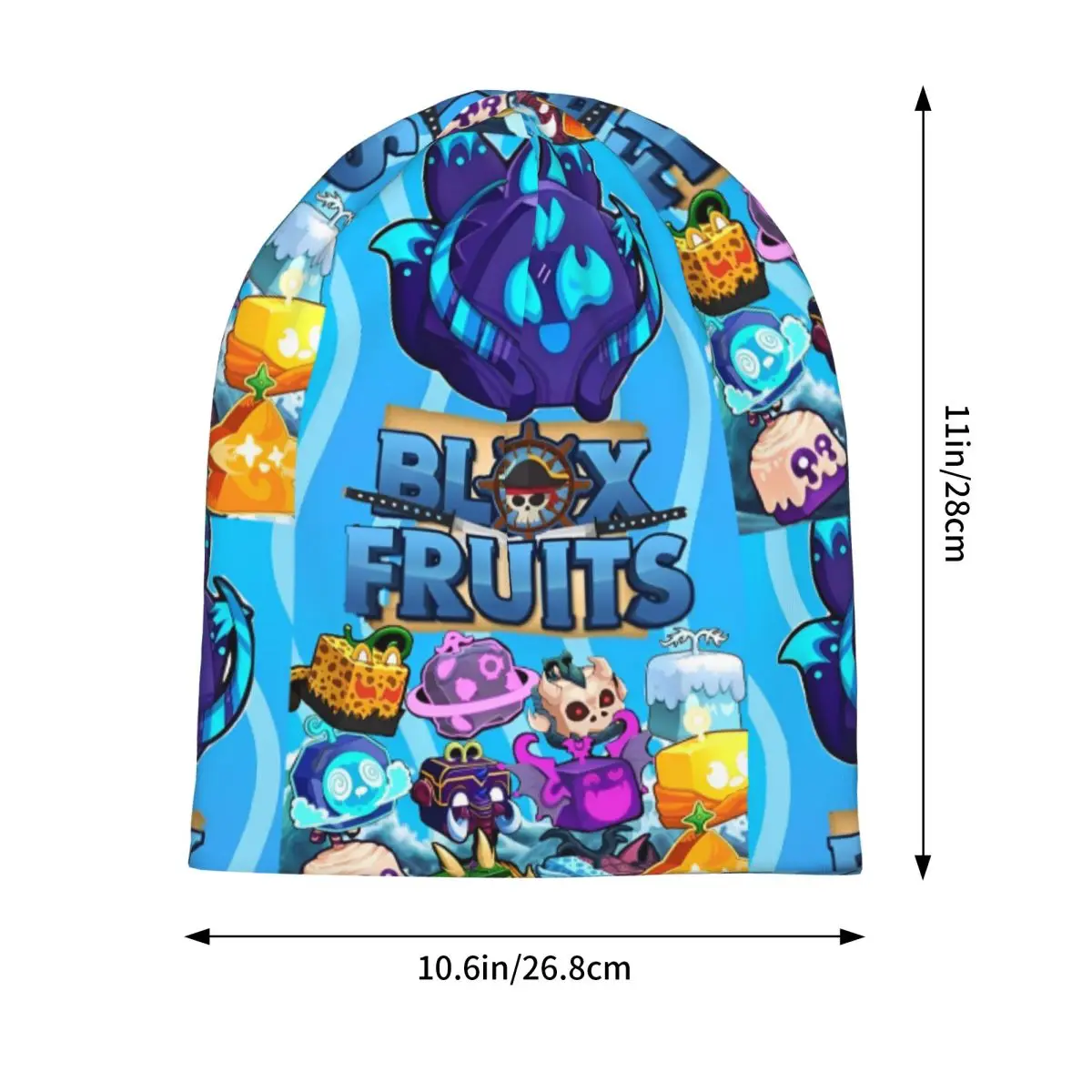 Blox Fruits الألعاب بونيه قبعة عادية الشارع Skullies قبعة صغيرة الرجال المرأة الصيف قبعة ذات الاستخدام المزدوج #2