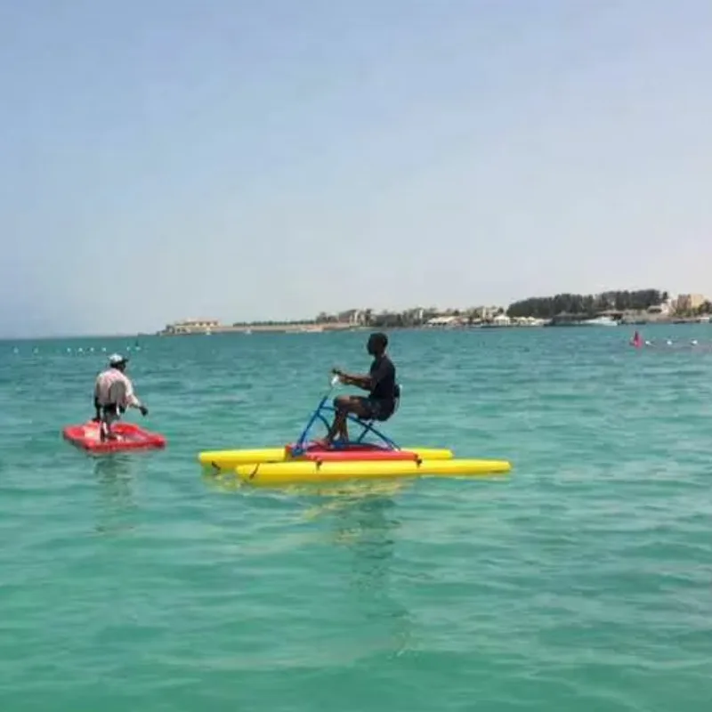 Aluminum Water Bike M-036 Pedal Boat for Water Park 5-10 Passengers Commercial Use Outdoor Water Sports Equipment