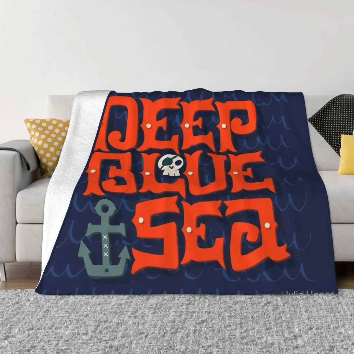 Deep Blue Sea Four Seasons Universal Blanket Air-Conditioned Room Can Be Laid Halloween Gifts